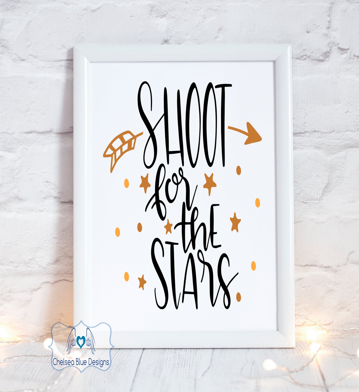 Shoot for the stars unframed print