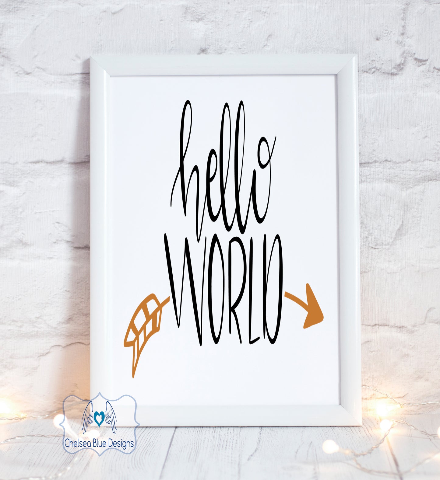 Hello World unframed print