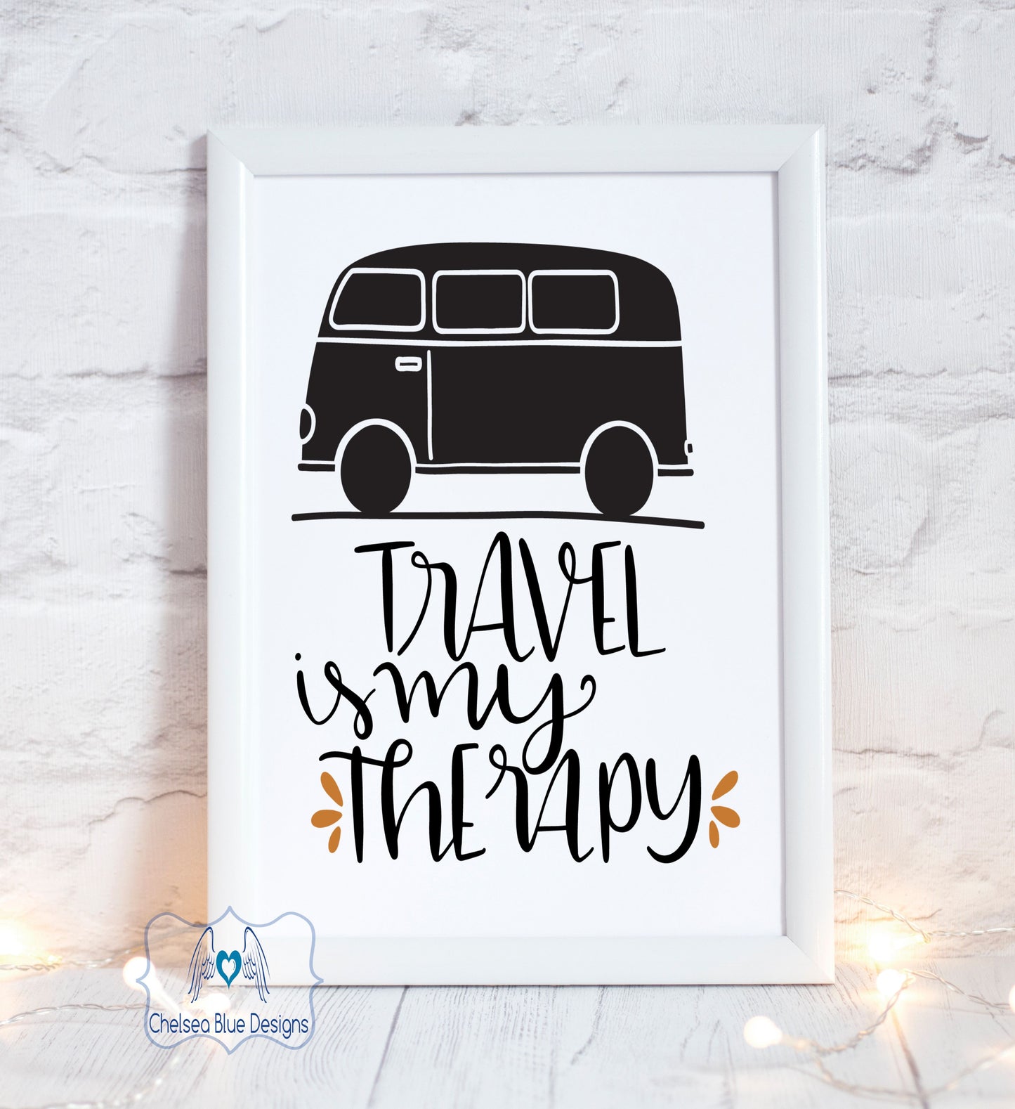 Travel is my Therapy unframed print