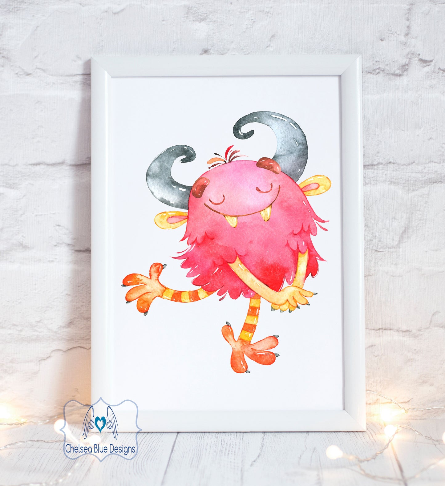 Cute Monster 2 unframed print
