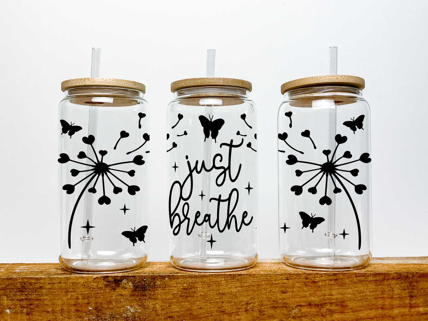 Just Breath Glass Soda Can
