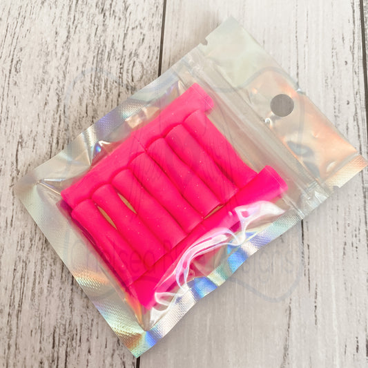 Silicone straw toppers