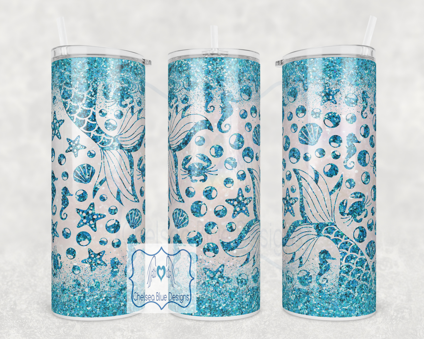Blue mermaid tails